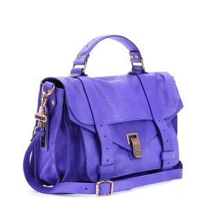 Proenza Schouler PS1 large purple leather satchel